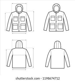 jacket hood size scheme 