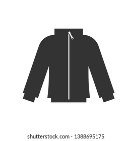 Jacket Icon. Clothing or Wear for Winter  Illustration As A Simple Vector Sign & Trendy Symbol for Design and Websites, Presentation or Mobile Application.