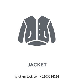 Jacket icon. Jacket design concept from  collection. Simple element vector illustration on white background.