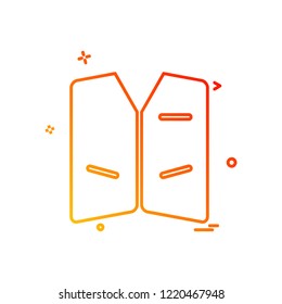 Jacket icon design vector