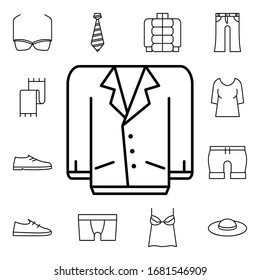 Jacket icon. Detailed set of clothes icons. Premium quality graphic design. One of the collection icons for websites, web design, mobile app
