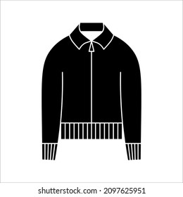 jacket icon. fashion sign. vector illustration on white background. eps 10