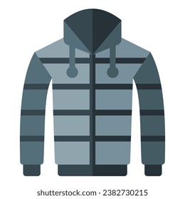 Jacket icon in flat style. Suitable for logo, web, graphic design, illustration, sticker, books, etc.
