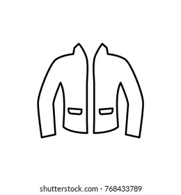 jacket icon illustration isolated