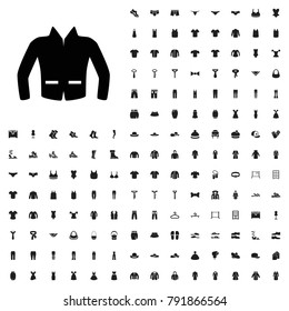 Jacket icon illustration isolated vector sign symbol. editable clothes icons vector set.