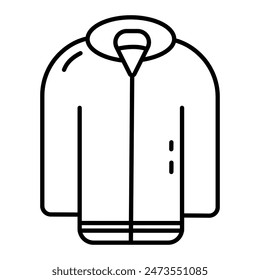 Jacket icon isolated on white background. Vector illustration