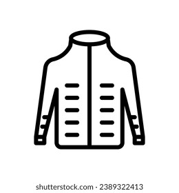 jacket icon line style vector
