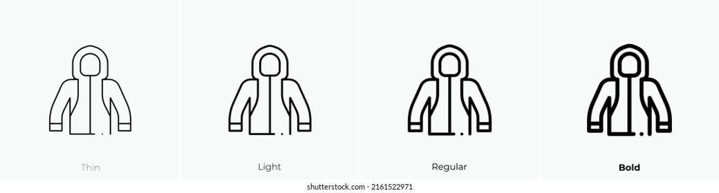 Jackensymbol. Lineares Zeichen einzeln auf weißem Hintergrund. Vektorgrafik.