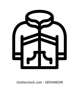 icono de chaqueta o logotipo símbolo de signo aislado ilustración vectorial de alta calidad estilo negro iconos vectoriales
