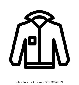 icono de chaqueta o logotipo símbolo de signo aislado ilustración vectorial de alta calidad estilo negro iconos vectoriales
