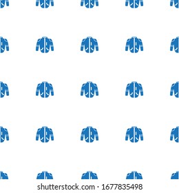 jacket icon pattern seamless isolated on white background. Editable filled jacket icon. jacket icon pattern for web and mobile.