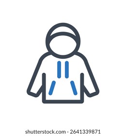 A jacket icon representing winter clothing.