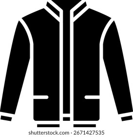 Icono de la chaqueta: Símbolo elegante de la ropa exterior