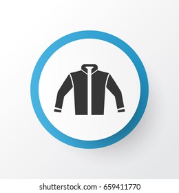 Jacket Icon Symbol. Premium Quality Isolated Cardigan Element In Trendy Style.