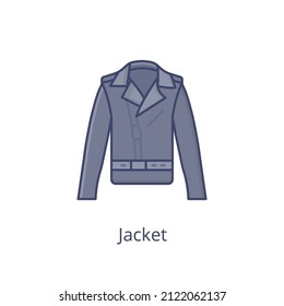 jacket icon in vector. logotype