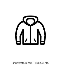jacket icon vector symbol template