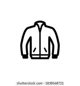 jacket icon vector symbol template