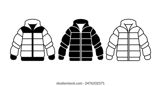 jacket icon. winter jacket icon