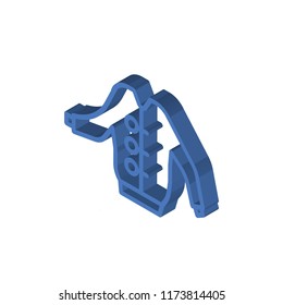 Jacket isometric left top view 3D icon