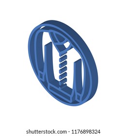 Jacket isometric left top view 3D icon