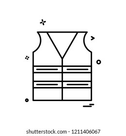 jacket labour icon vector design