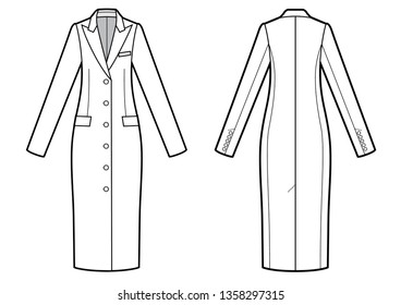 Jacke-Damenkleid