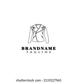 jacket logo icon cartoon design template modern vector illustration