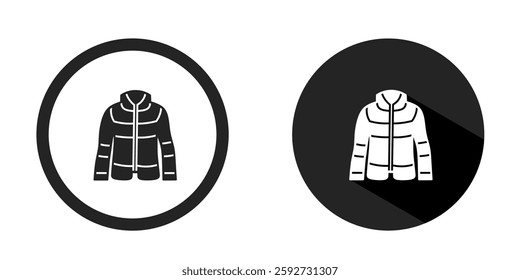 Jacket logo. Jacket icon vector design black color. Stock vector.