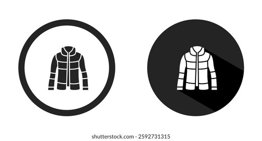 Jacket logo. Jacket icon vector design black color. Stock vector.