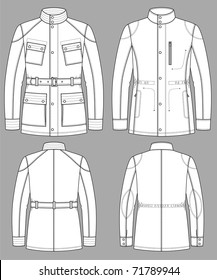 Jacket for man with a long sleeve and pockets