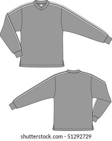 Jacket man's sports with a long sleeve