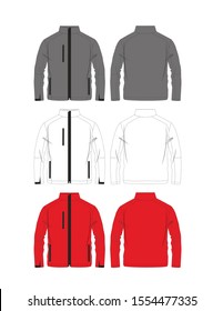 Jacket Mens Fashion Flat Templates