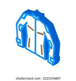 jacket motorcycle isometric icon vector. jacket motorcycle sign. isolated symbol illustration