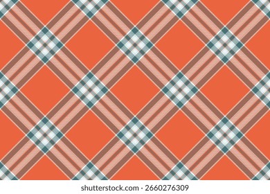 Chaqueta de tela de Vector a cuadros, textura de servicio sin costuras. Fondo de patrón de tartán textil de piso en paleta de colores rojo y blanco.