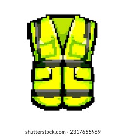 jacket safe vest game pixel art retro vector. bit jacket safe vest. old vintage illustration