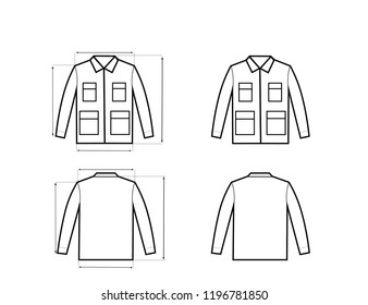 jacket size vector scheme 