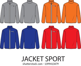 jacket sport vector template for design