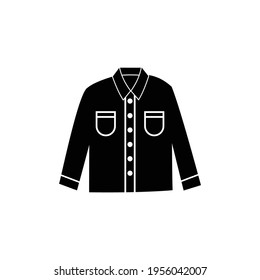 chaqueta, símbolo de símbolo del vector del icono del suéter