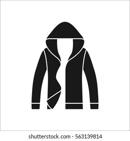 Jacket symbol simple silhouette icon on background