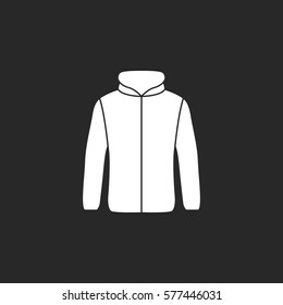 Jacket symbol simple silhouette icon on background