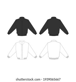Jacket Template Black and White for Commercial Use