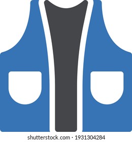 jacket vector glyph colour icon