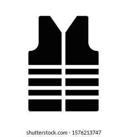 jacket vector glyph flat icon 