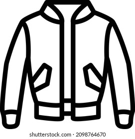 Ilustración de diseño de iconos de vectores de chaqueta