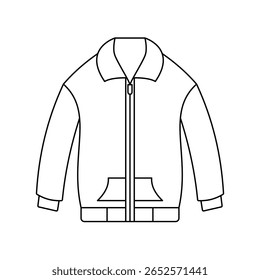 Jacket vector icon and symbol design on a white background