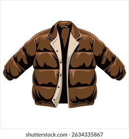 Jacket vector illustration.Simple and stylish graphic ideal for fashion, apparel, and clothing brand designs.