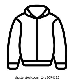 Jacket Vector Line Icon Design