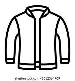 Jacket Vector Line Icon Design