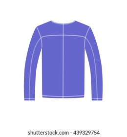 Jacket in vector on white background.