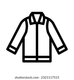 Icono De Línea Gruesa Del Vector De La Chaqueta Para Uso Personal Y Comercial.
